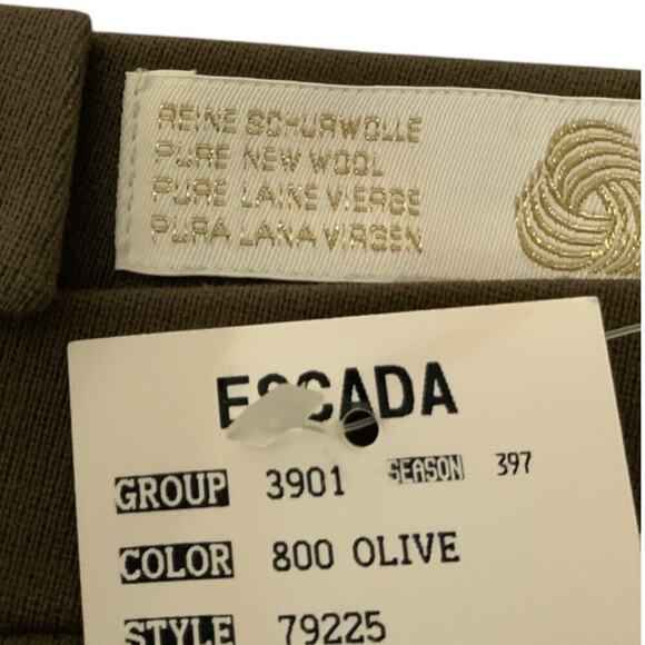 Escada Pencil Skirt Size 44/US 14 Flat Front Button Back Zip Casual Officewear - Picture 6 of 15